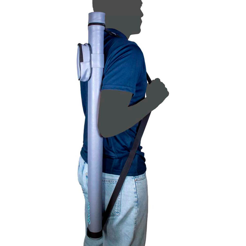 Misaladejuegos Funda Taco Billar Tubo Molinari Retro Tube 90cm 1P-1F Gris MC-AC-RCT-1B/1S-GY - Imagen 5