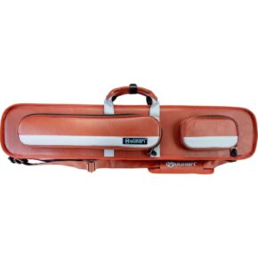 Misaladejuegos Funda taco billar Molinari Retro Soft 86cm 3P-6F Marrón Azul Claro MC-AC-RCB-3B/6S-BR