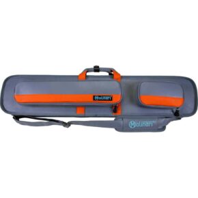 Misaladejuegos Funda taco billar Molinari Retro Soft 86cm 3P-6F Gris Naranja MC-AC-RCB-3B/6S-GY