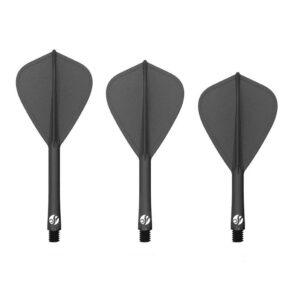 Misaladejuegos Plumas Shot Darts Deck System Kite Negra