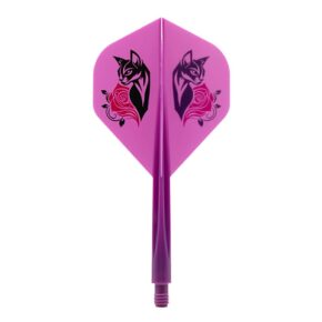 Misaladejuegos Plumas Condor Axe Standard Black Cat Morado M 27.5mm 3 Uds.