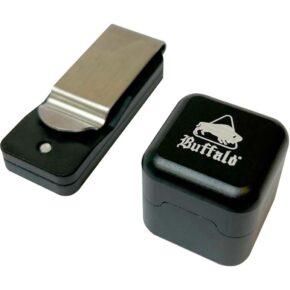Misaladejuegos Porta Tizas Billar Magnético Cuadrado Buffalo Negro (Tiza no Incluida) 3145.001