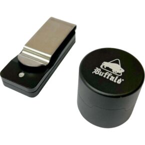 Misaladejuegos Porta Tizas Billar Magnético Redondo Buffalo Negro (Tiza no Incluida) 3145.002