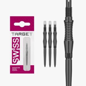 Misaladejuegos Puntas Target Darts Signature Swiss Point RST Negro 35mm 340307