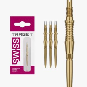 Misaladejuegos Puntas Target Darts Signature Swiss Point RST Dorado 30mm 340303