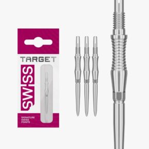 Misaladejuegos Puntas Target Darts Signature Swiss Point RST Plata 35mm 340301