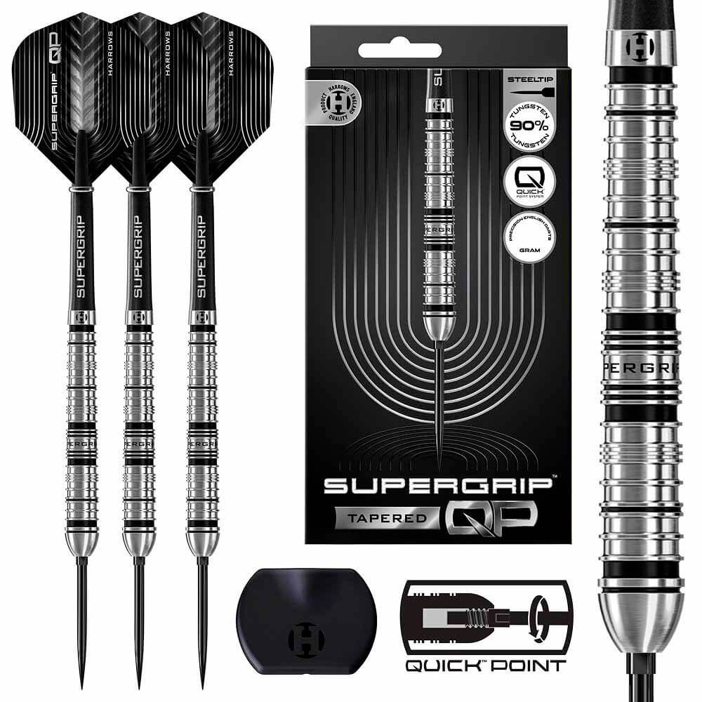 Misaladejuegos Dardos Harrows Supergrip Tapered Quick Point 90% 24g BD89024 - Imagen 5