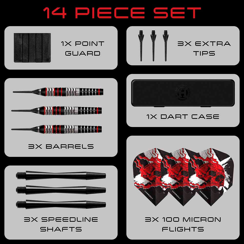 Misaladejuegos Dardos Harrows Darts Ryan Searle Heavy Metal Laton Brass 18g DD90918 - Imagen 2