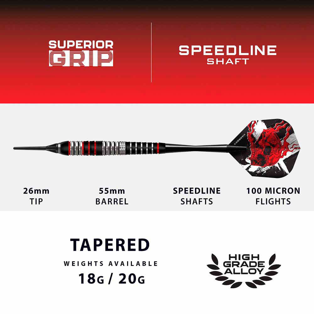 Misaladejuegos Dardos Harrows Darts Ryan Searle Heavy Metal Laton Brass 18g DD90918 - Imagen 5