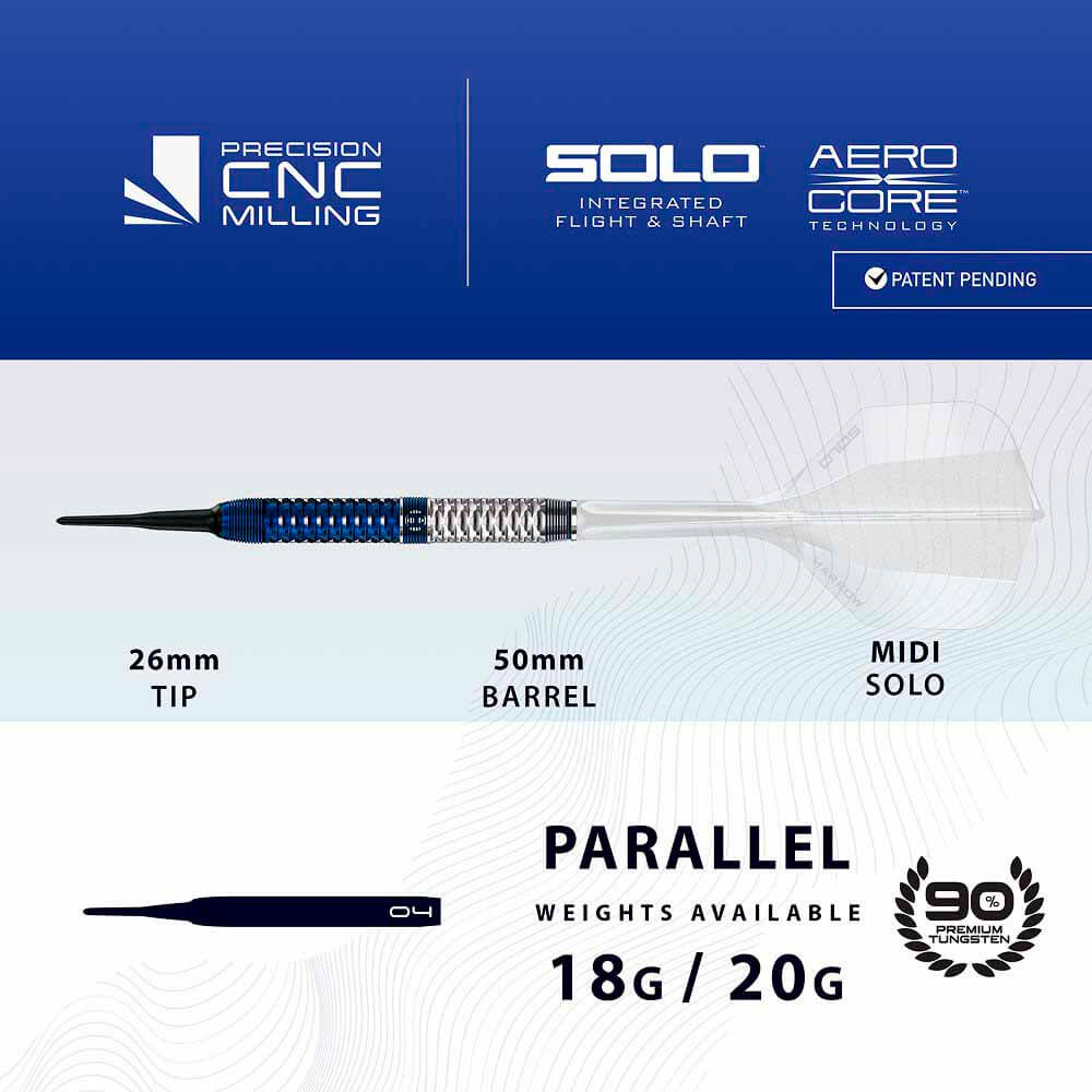Misaladejuegos Dardos Harrows Darts Geo Parallel 90% 18gr DD91018 - Imagen 3