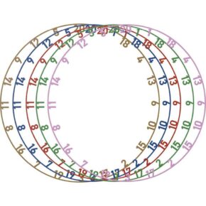 Misaladejuegos Bulls Colorfull Matt Number Ring Set 5 Uni. BU-65011