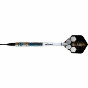 Misaladejuegos Dardos Unicorn Hexium 2 Blue Gold 90% 20gr 23742