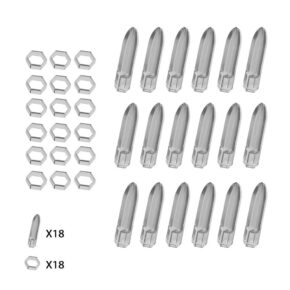 Misaladejuegos Juego De 18 Piezas De Repuesto Para Cañas Cuesoul Koff CS-KOFF-END18