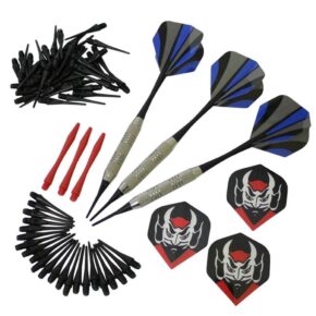 Misaladejuegos Juego de 3 dardos + 100 puntas + 3 plumas 89553