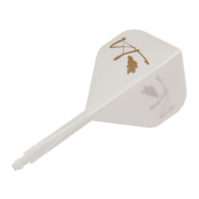 Misaladejuegos Plumas Condor Axe Standard Neon Nightmare3 Blanca M 27.5mm 3 Uds.