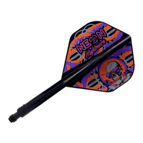 Misaladejuegos Plumas Condor Axe Standard Neon Nightmare3 Negra XL 37.5mm 3 Uds.