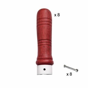 Misaladejuegos Pack 8 Puño Futbolin Duguespi Barnizado para barra 13mm + 8 Tornillos